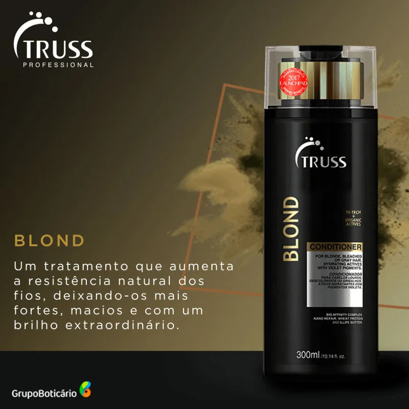 Condicionador TRUSS Blond 300ml Neutraliza Tons Amarelados