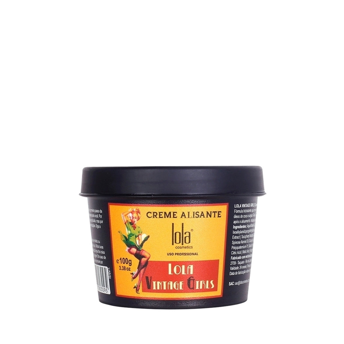 Lola Vintage Girls Creme Alisante Liso Eficiente e Hidratante