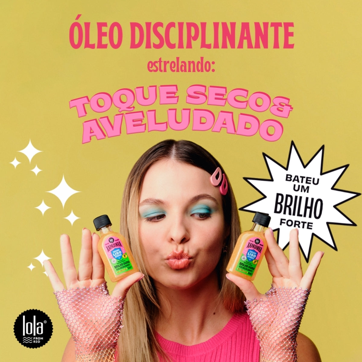 Óleo Disciplinante Xapadinha Lola 50mL Controle de Frizz e Proteção Térmica