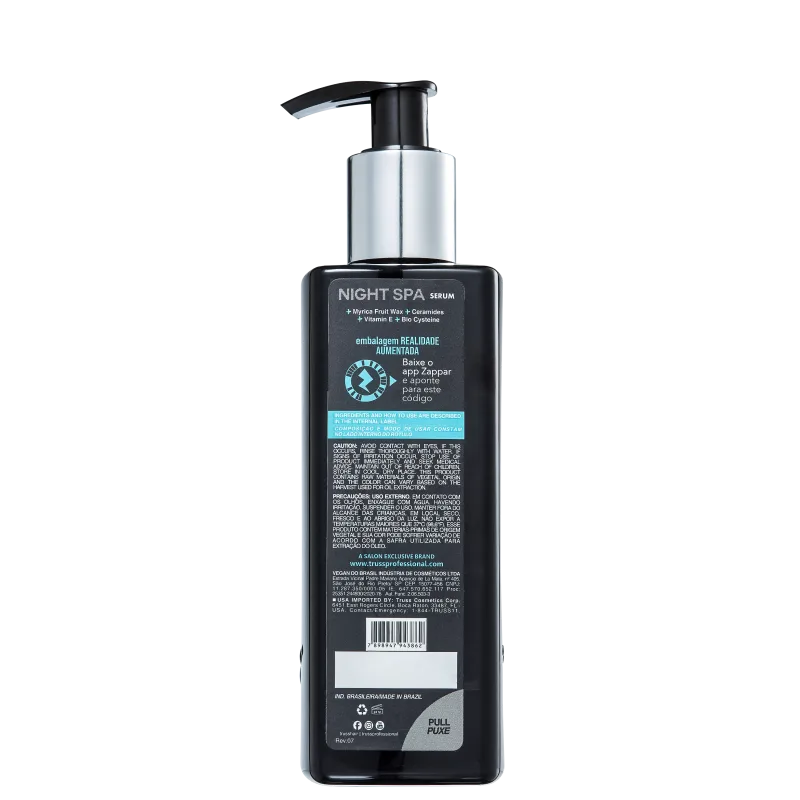 Sérum TRUSS Night Spa 250ml Hidratação e Reparação Noturna