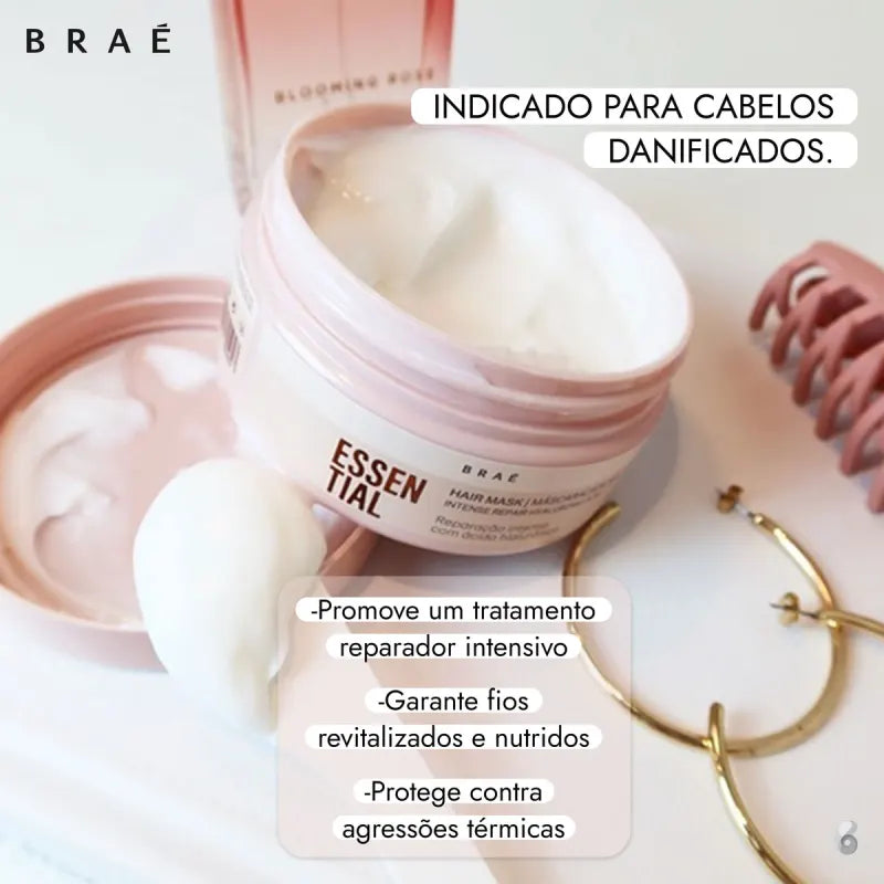 Braé Máscara Capilar Essential Hidratação e Reparação Profunda