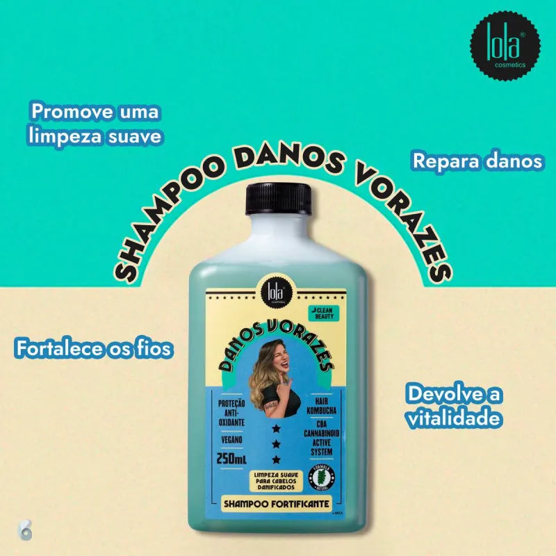 Shampoo Fortificante Lola Cosmetics Danos Vorazes 250ml