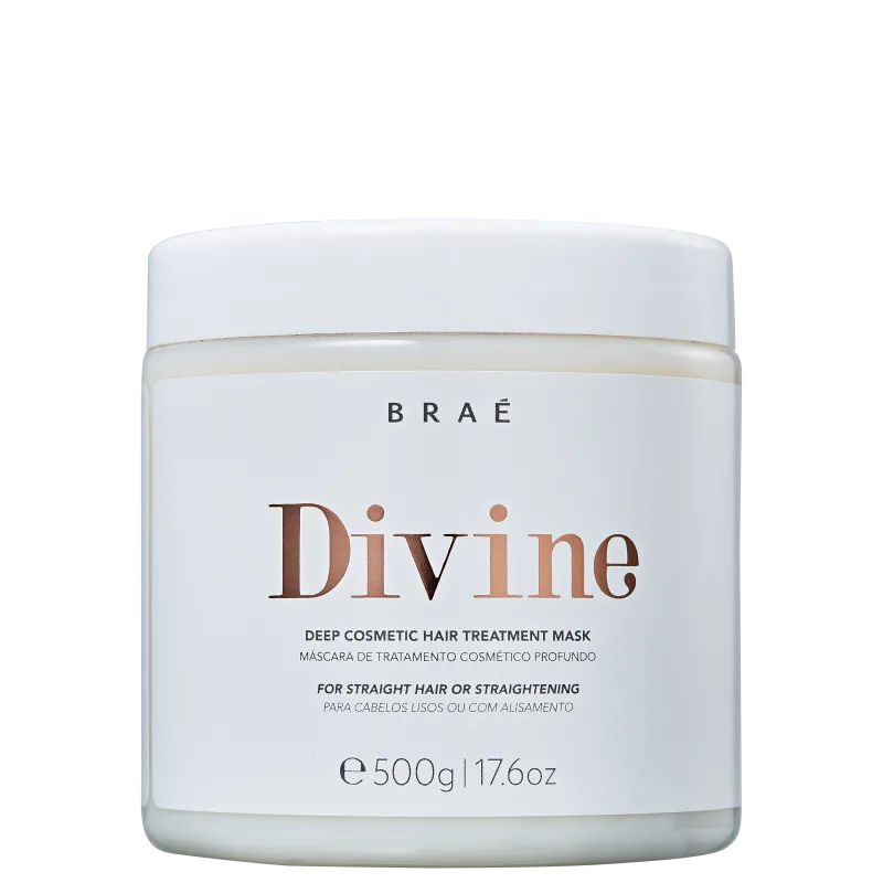 Braé Divine Máscara 500g Hidratação e Nutrição Profunda Anti-Frizz