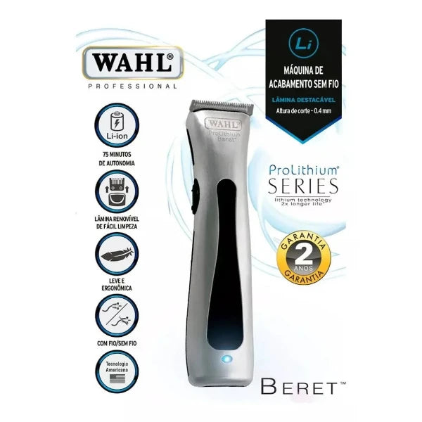 Máquina de Acabamento Wahl Detailer Cordless Silver Bivolt