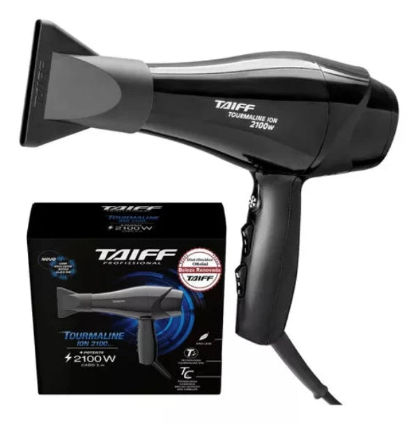 Secador Taiff Tourmaline Ion 2100W AC Profissional Preto