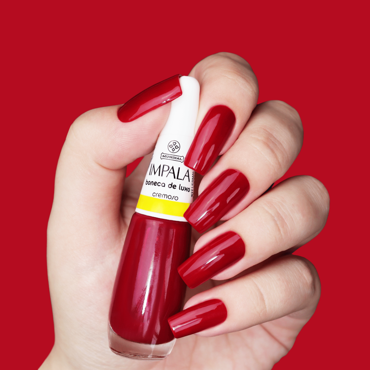 Esmalte Impala Vermelhos e Vinhos A Cor da Sua Moda Alta Cobertura e Brilho