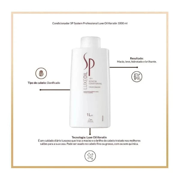 SP System Professional Luxe Oil Keratin Condicionador 1L