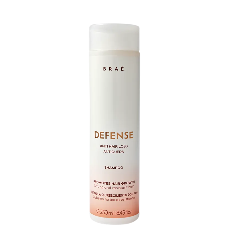 Braé Defense Shampoo Antiqueda 250ml Fortalecimento e Crescimento Capilar