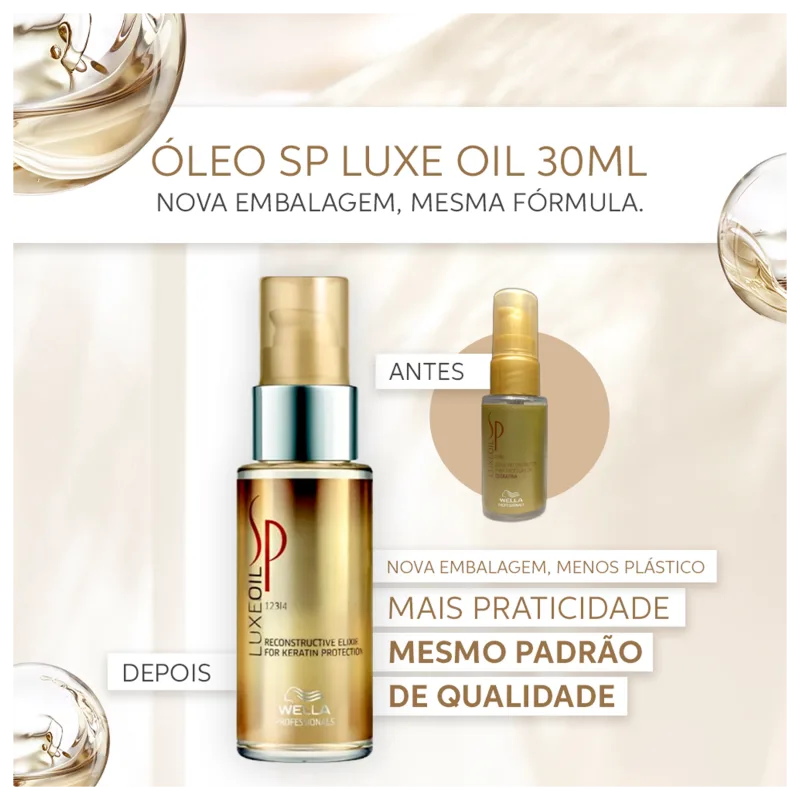 SP System Professional Luxe Oil - Óleo Capilar Brilho e Maciez