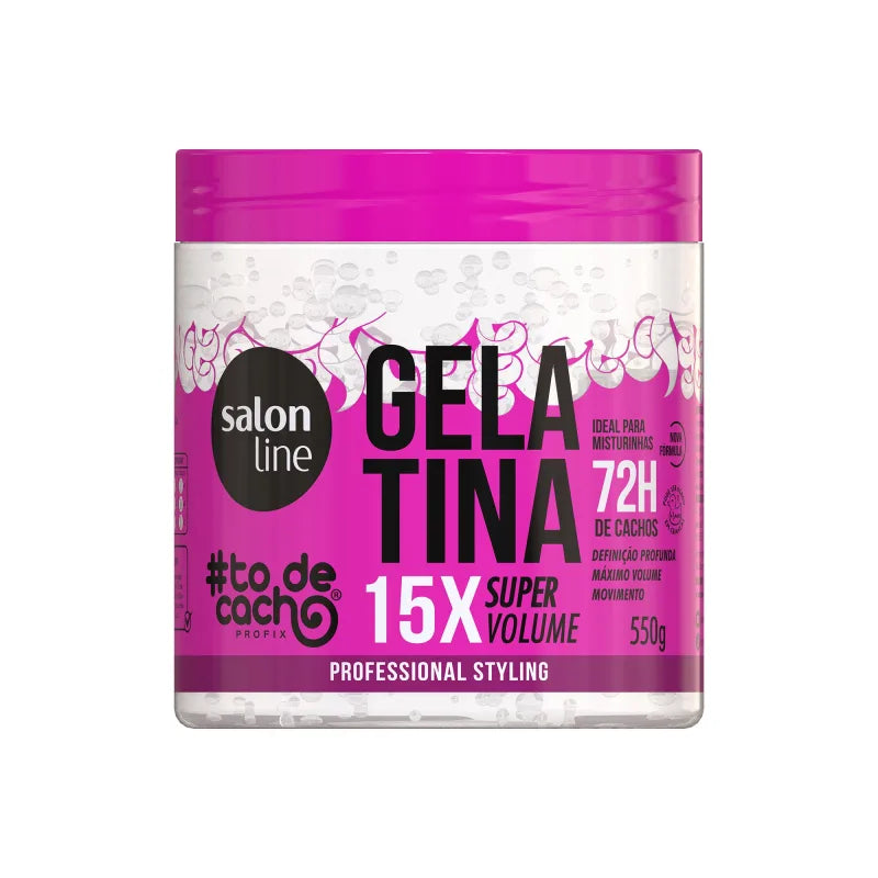 Gelatina #todecacho Super Volume Salon Line 550g