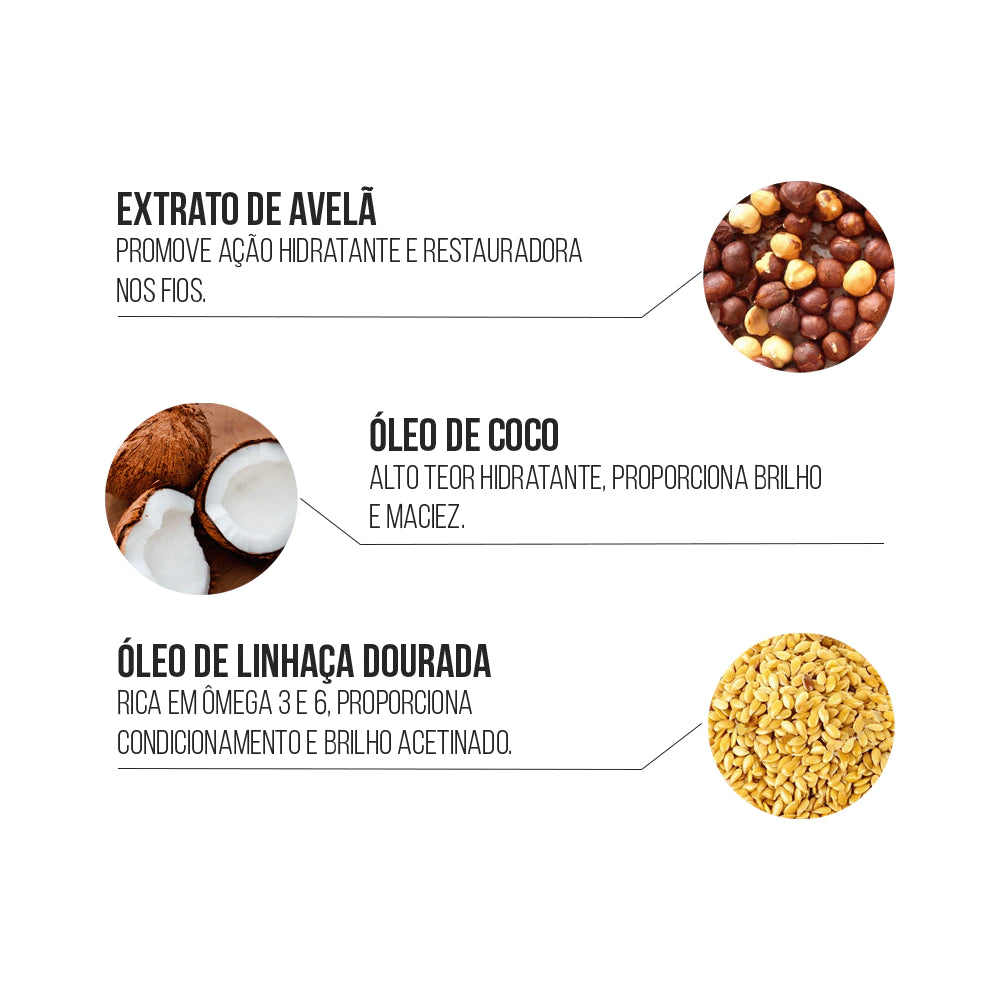 Máscara Hidro-Nutritiva Juba Widi Care 500g para Cabelos Secos e Danificados