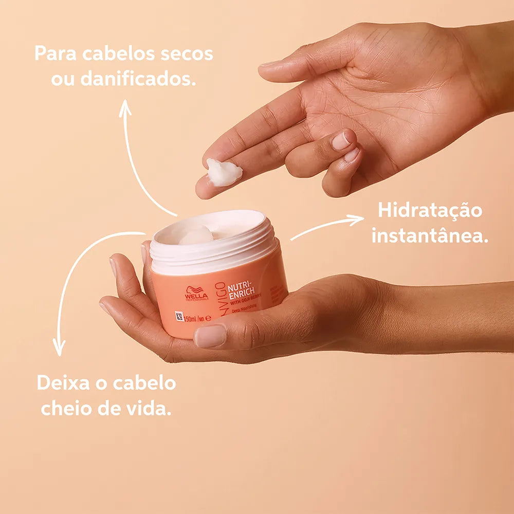 Wella Invigo Nutri Enrich Máscara 150ml Nutrição e Hidratação Profunda