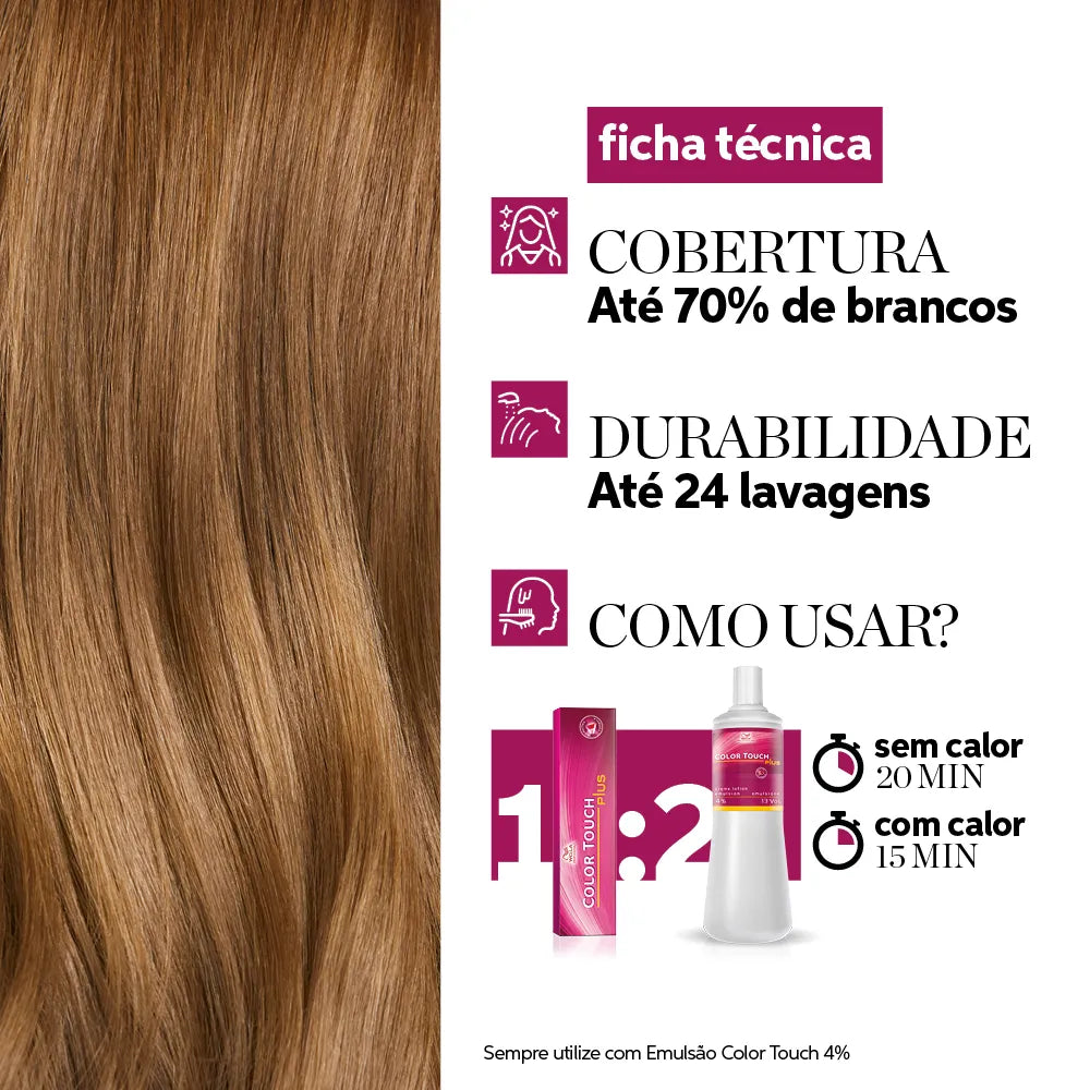 Color Touch Plus Cobertura de Até 70% dos Brancos