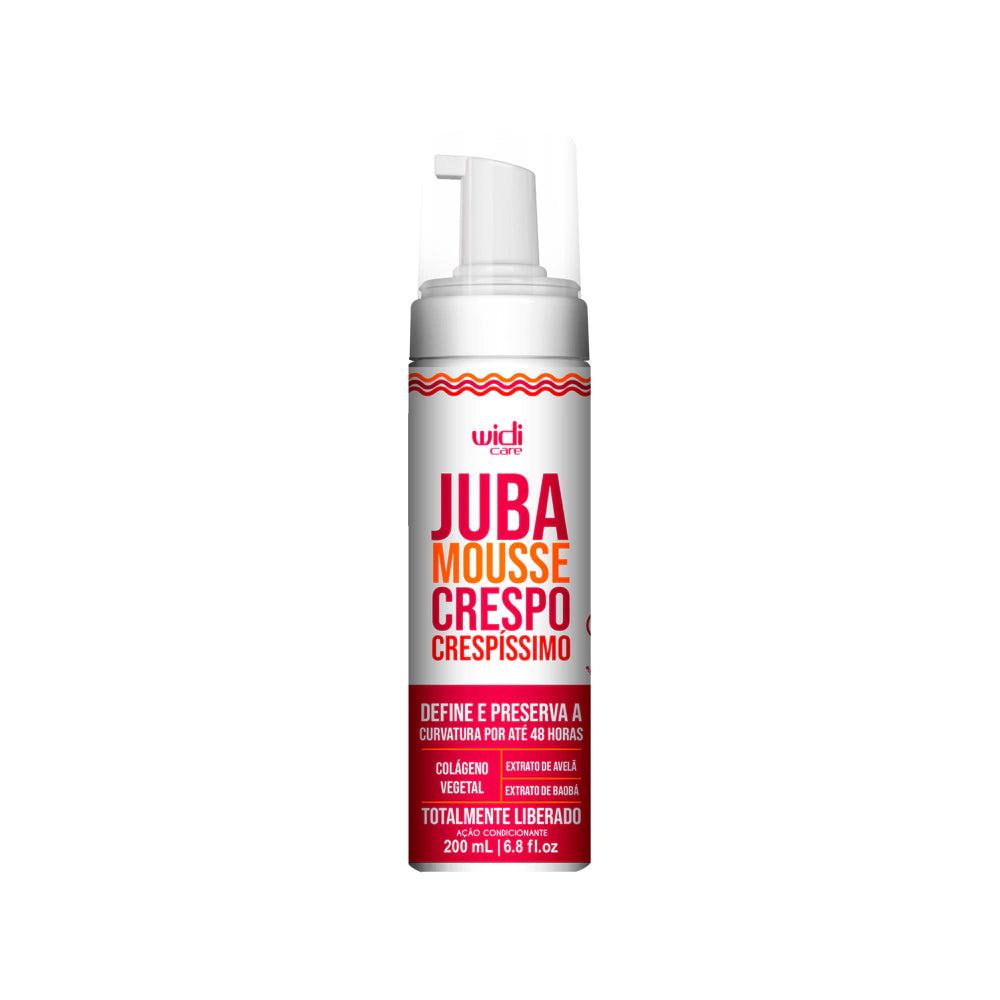 Mousse Juba Crespo Crespíssimo Widi Care 200ml Definição e Controle de Frizz