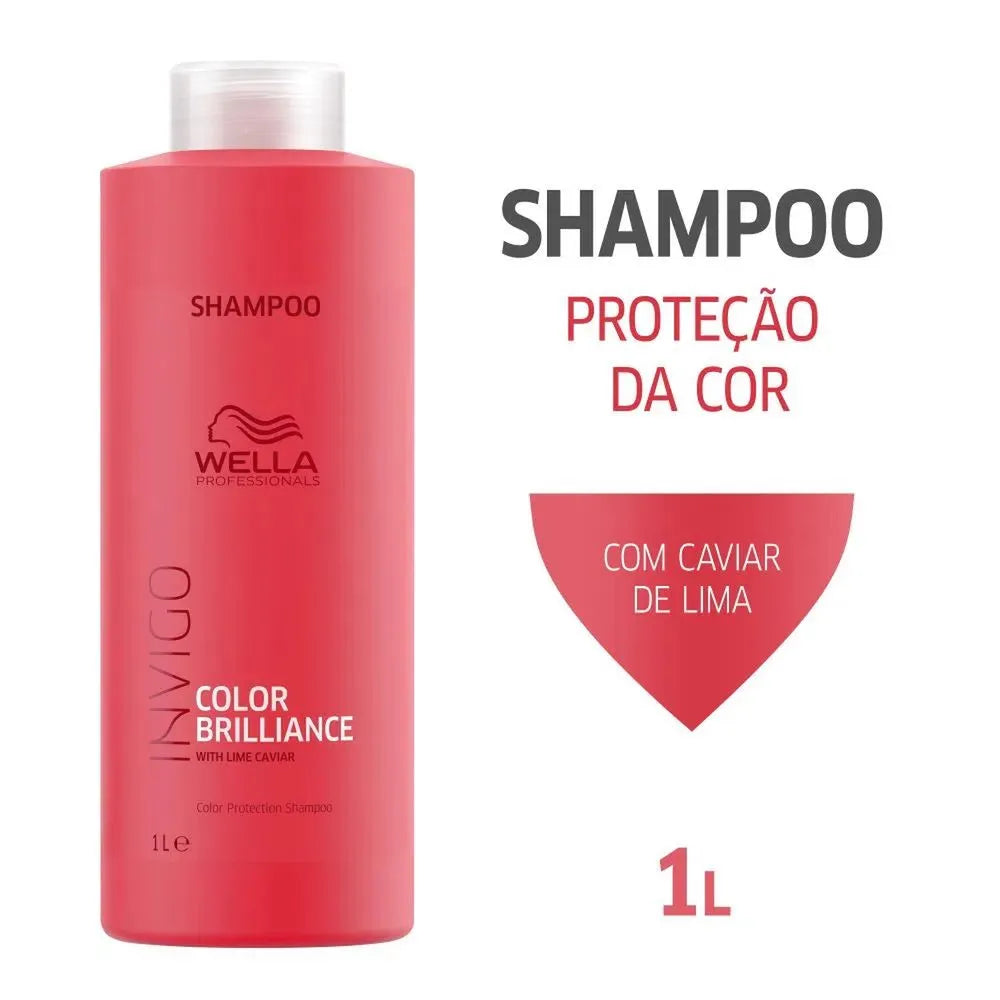 Wella Professionals Invigo Color Brilliance Shampoo 1000ml para Cabelos Coloridos