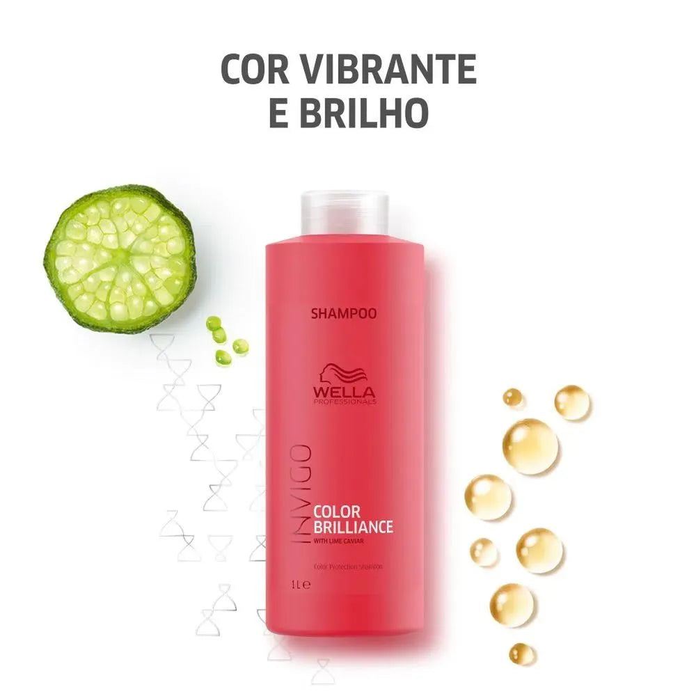 Wella Professionals Invigo Color Brilliance Shampoo 1000ml para Cabelos Coloridos